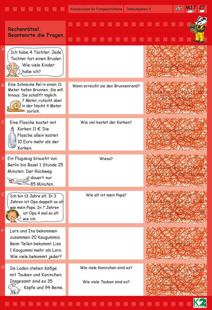 Max Lernkarten Knacknüsse für Fortgeschrittene