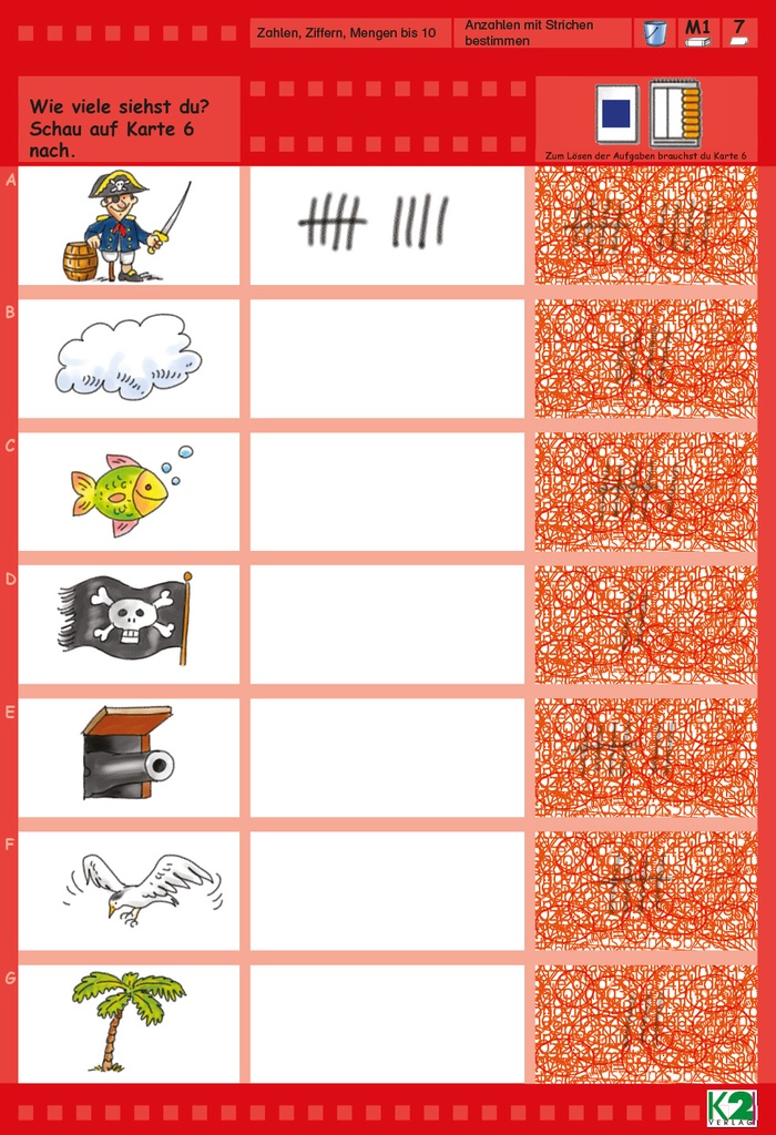 Max Lernkarten Zahlen, Ziffern, Mengen bis 10