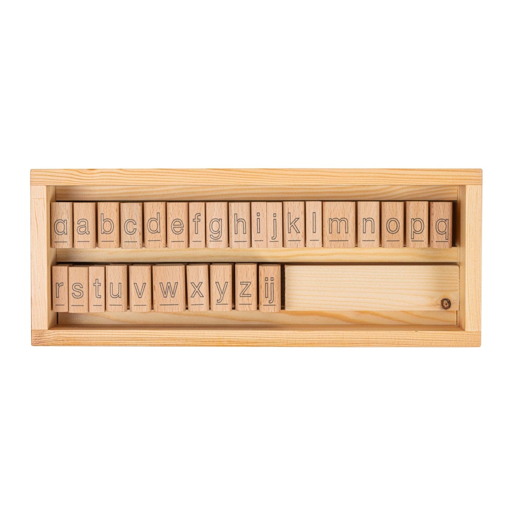 Umriss-Stempel mit Buchstaben