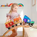 Connetix Magnetbausteine Rainbow Transport Pack 50 Teile