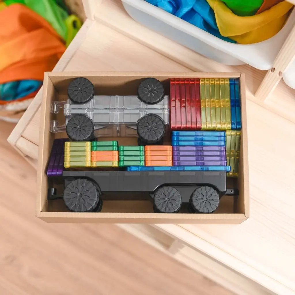 Connetix Magnetbausteine Rainbow Transport Pack 50 Teile