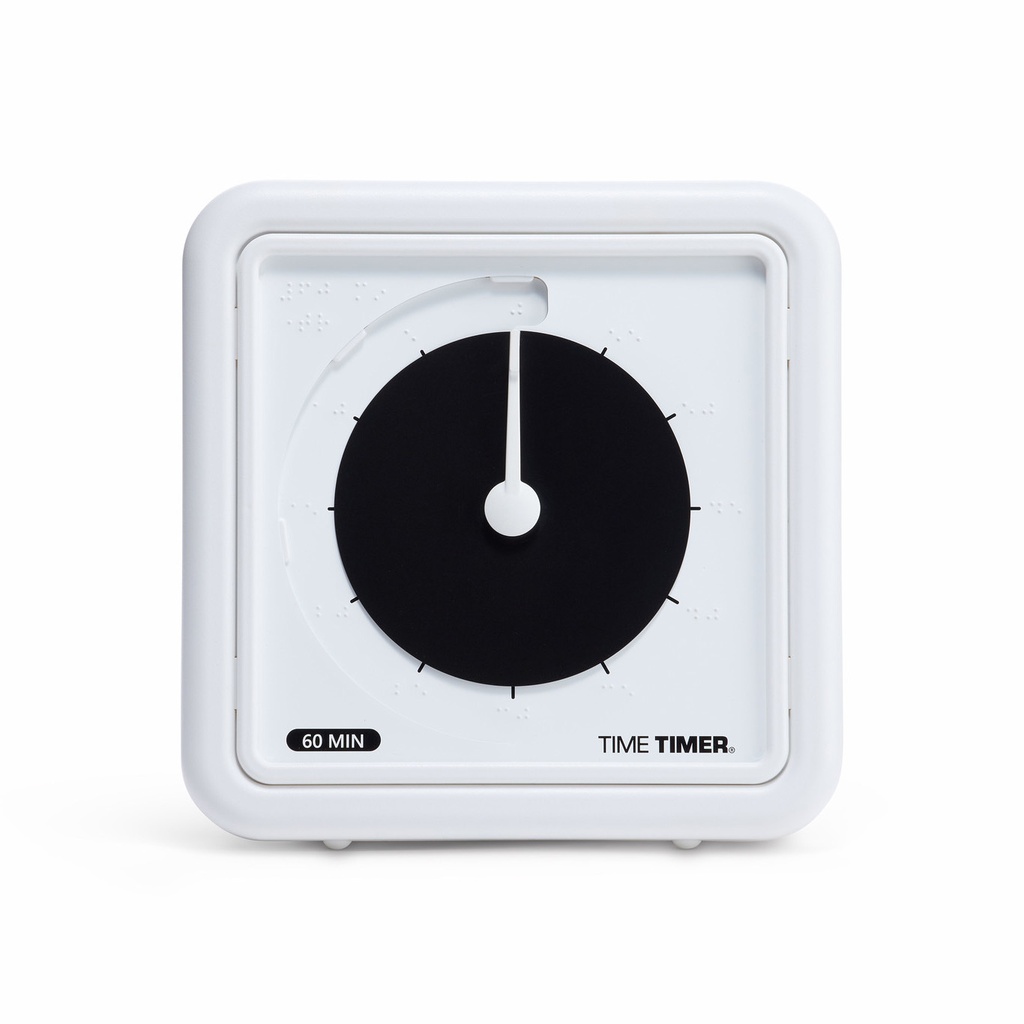 TimeTimer® Braille 19 x 19 cm schwarze Scheibe