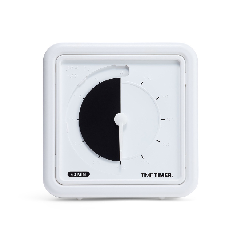 TimeTimer® Braille 19 x 19 cm schwarze Scheibe