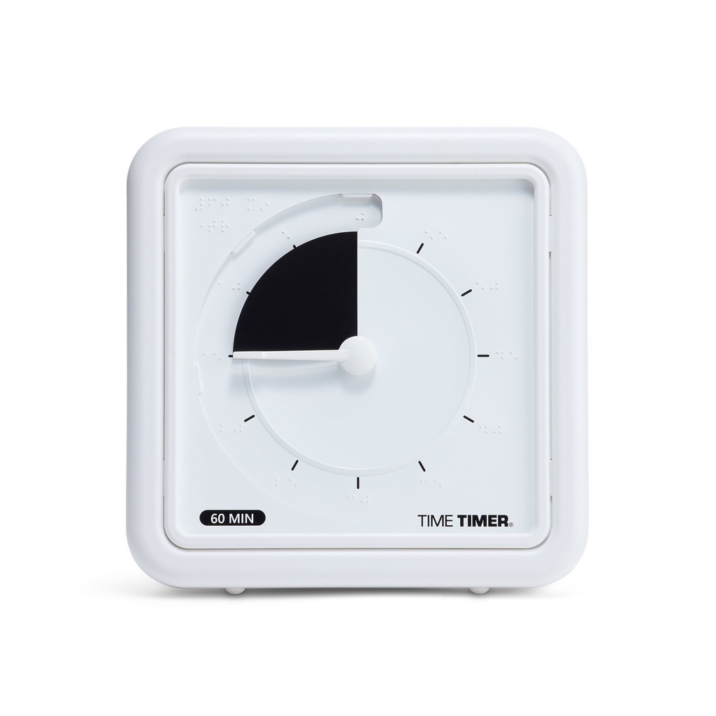 TimeTimer® Braille 19 x 19 cm schwarze Scheibe