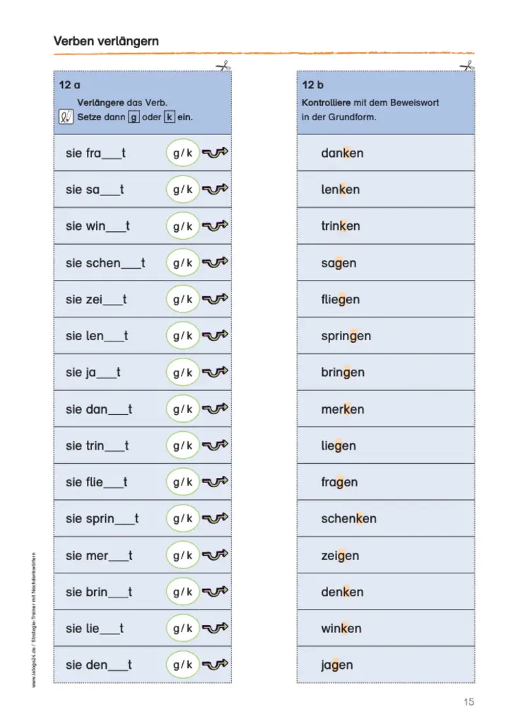Strategie-Trainer mit Nachdenkwörtern