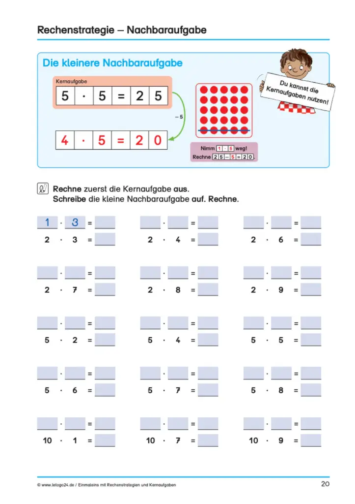 Materialpaket: Einmaleins mit Strategie PDF