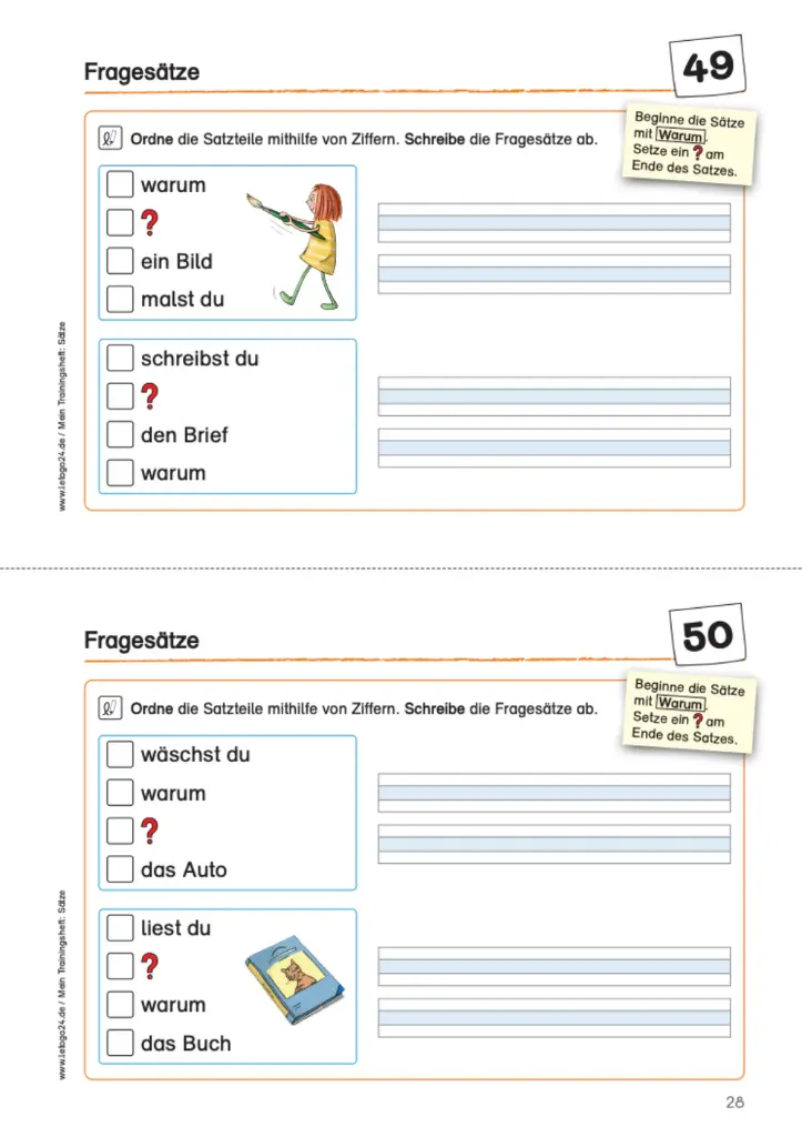 Mein Trainingsheft: Sätze PDF