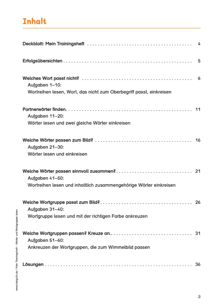 Materialpaket: Trainingshefte Lesen PDF