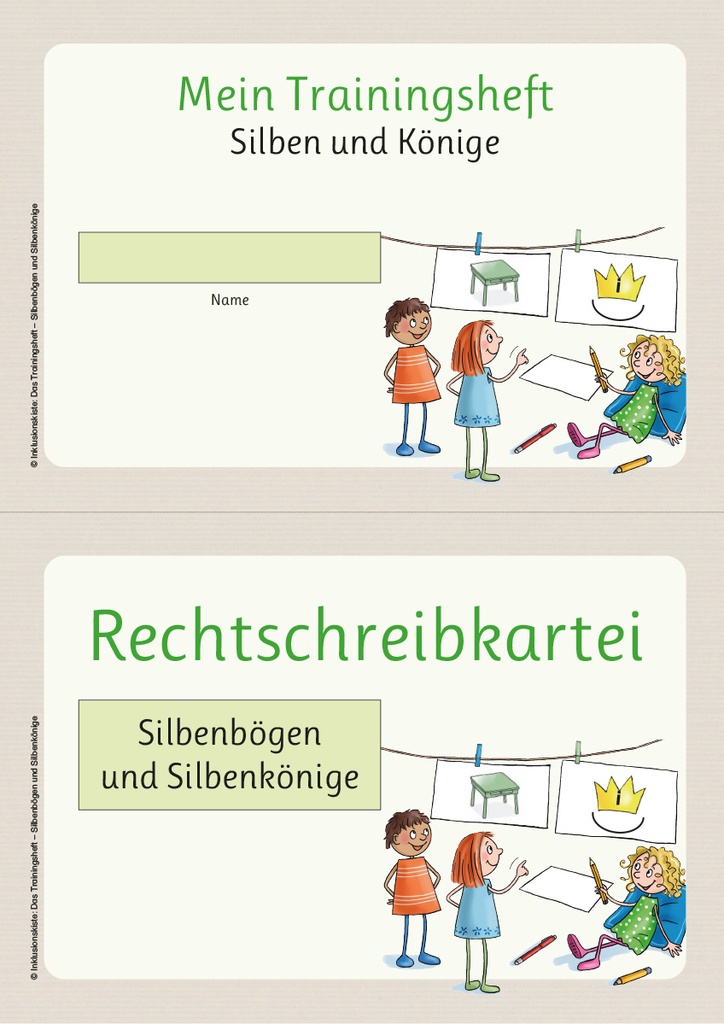 Das Trainingsheft: Silbenbögen und Silbenkönige PDF