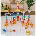 Connetix Magnetbausteine Kugelbahn Rainbow Ball Run Pack - 92 Teile